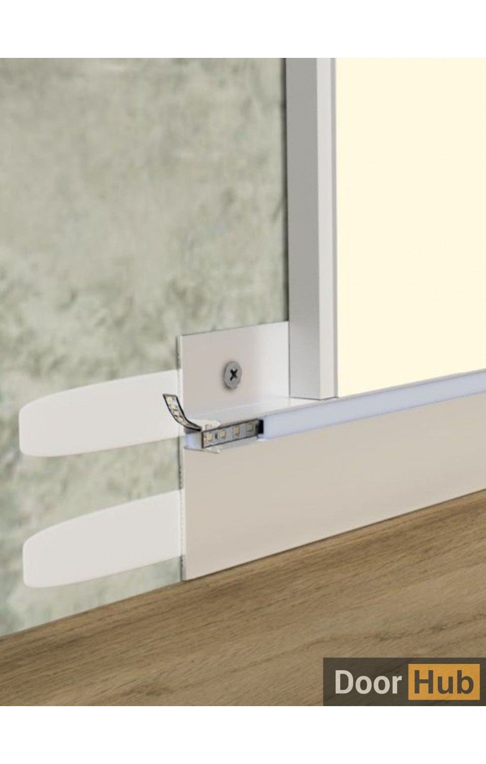 50mm White Reversible Aluminum Skirting for Developers